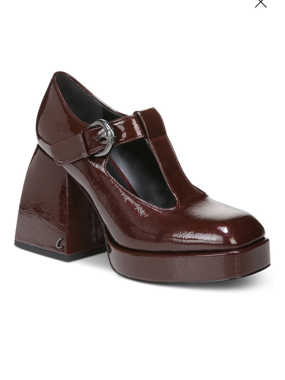 Circus by Sam Edelman Kay Women's Mary Jane Women's T-Strap Heels in Burgundy
